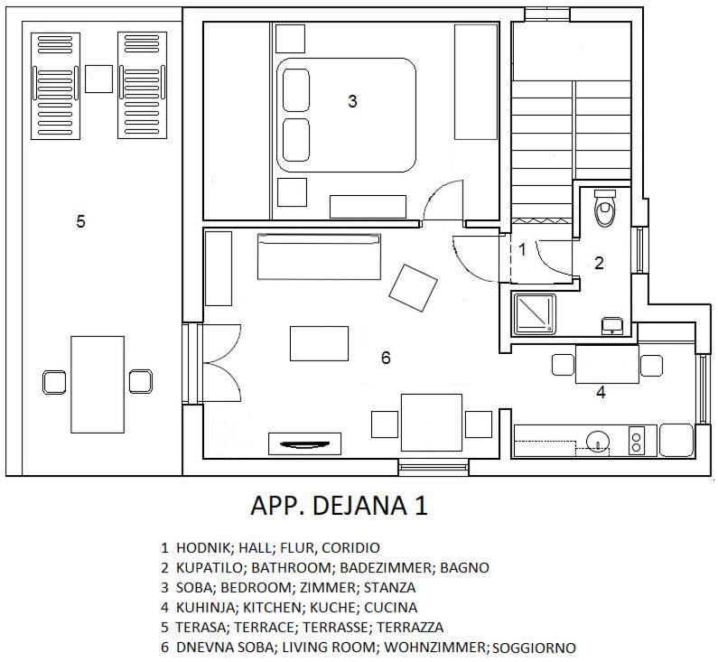 Apartments Dejana Štinjan Bagian luar foto